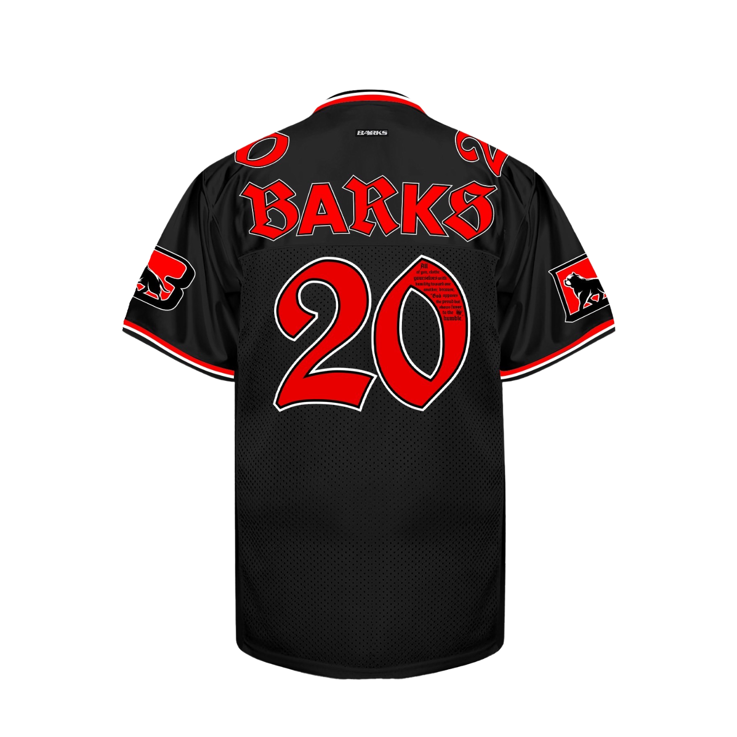 BARKS BE HUMBLE FOOTBALL JERSEY